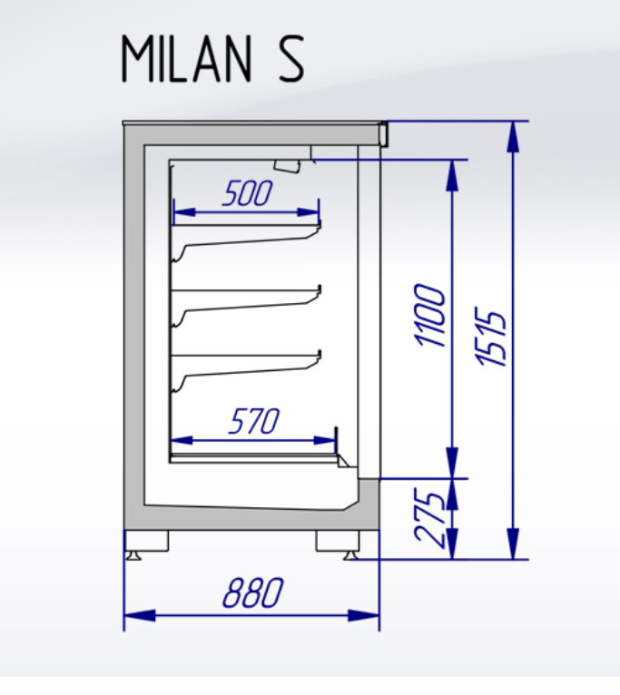 Морозильный шкаф Cryspi MILAN S